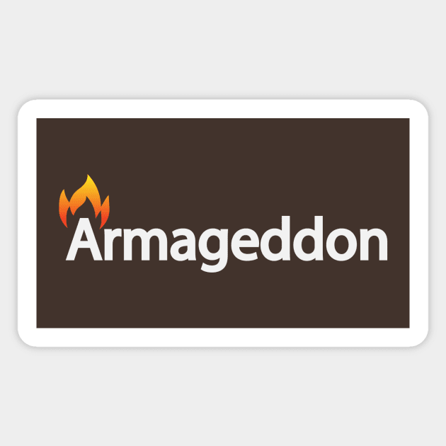 Armageddon artistic typographic artwork Sticker by DinaShalash